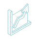 Diagramm mit Pfeil nach oben Icon