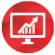 Pc mit Chart Icon