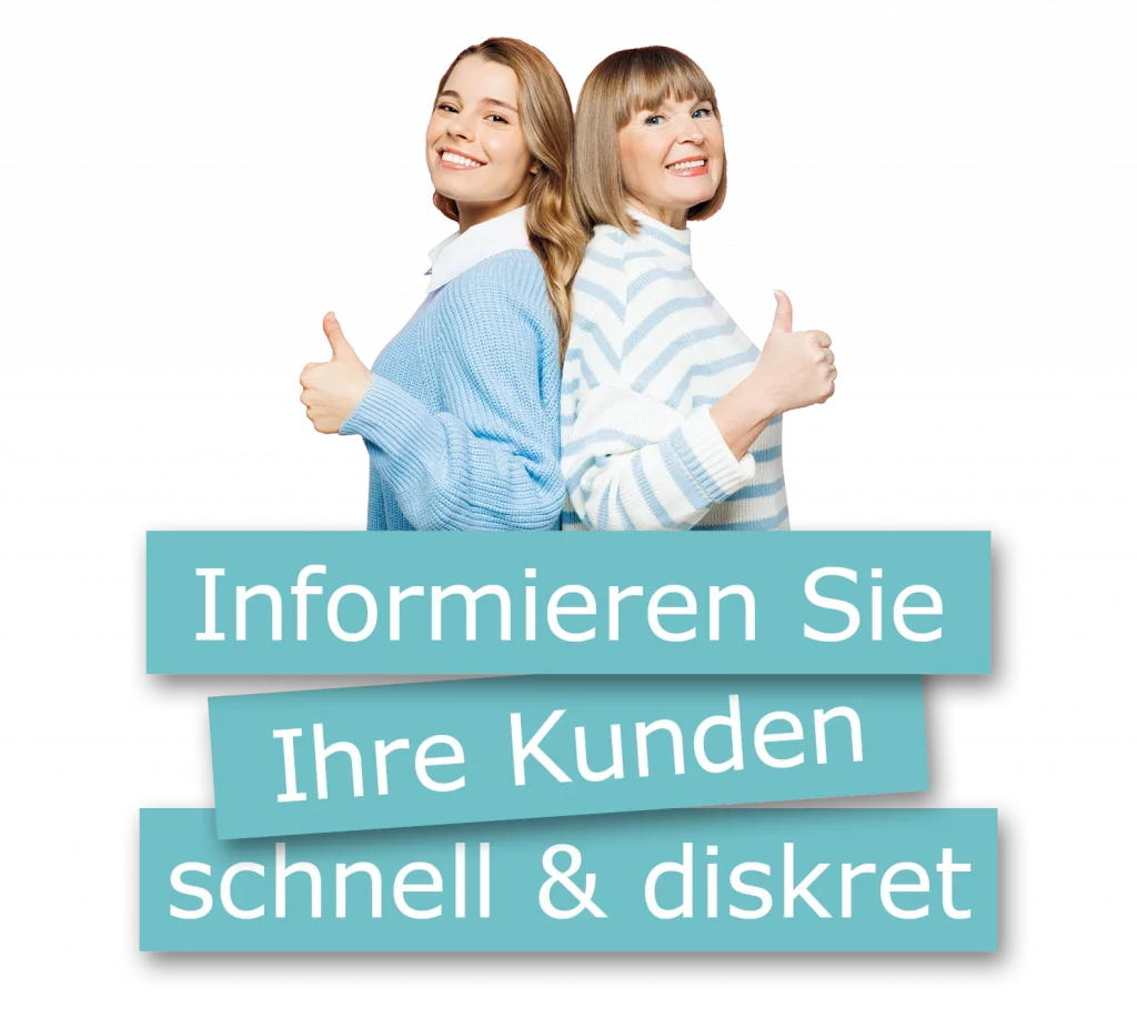 Informieren Sie Ihre Kunden schnell und diskret