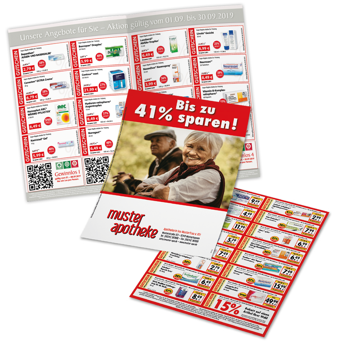 Coupon-Flyer für Apotheken